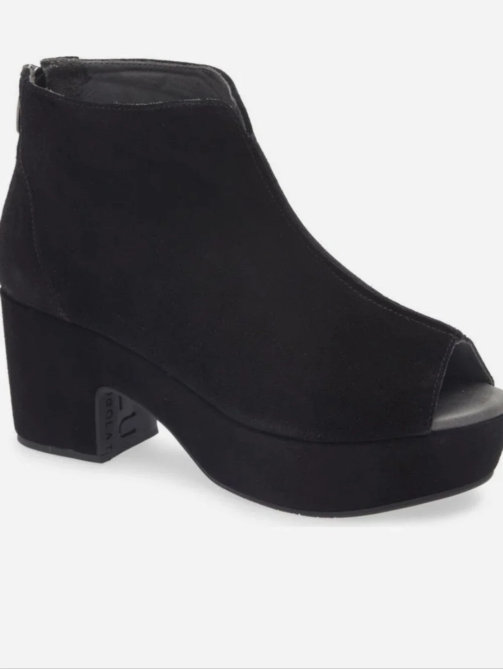 Chocolat Blu Gabe Open Toe Platform Bootie...Size 10